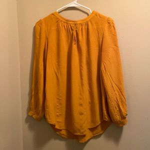 Dark/Mustard yellow blouse from Loft (size S)